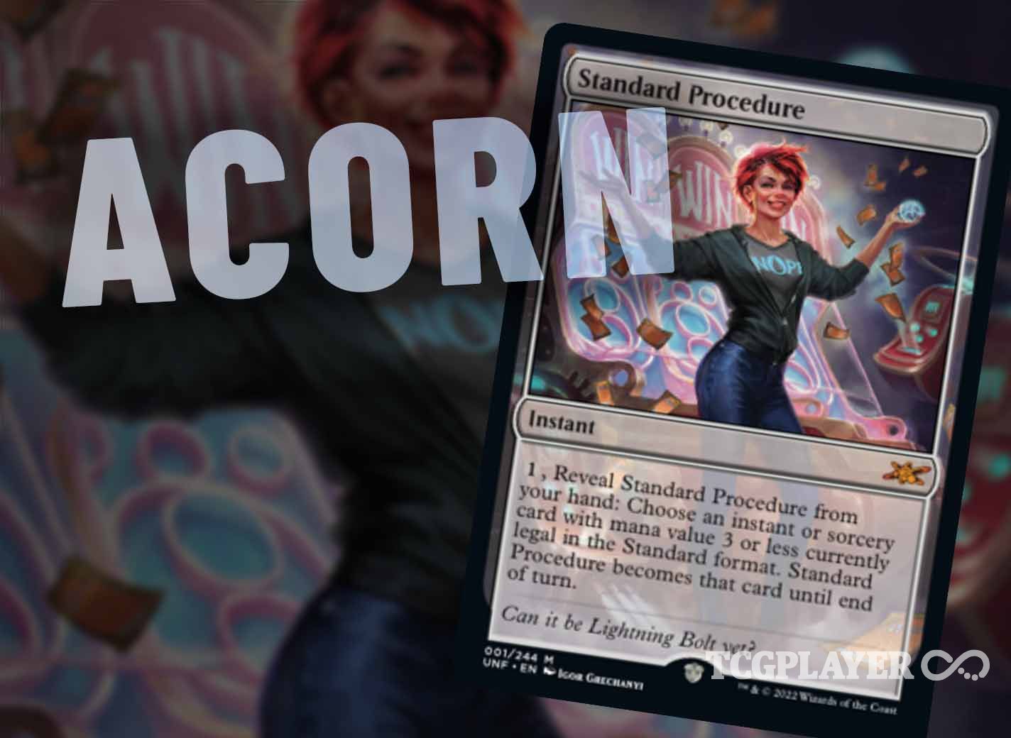 What is an acorn card in mtg s unfinity tcgplayer infinite